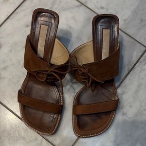 Michael Kors Brown nubuck Women's Sandals